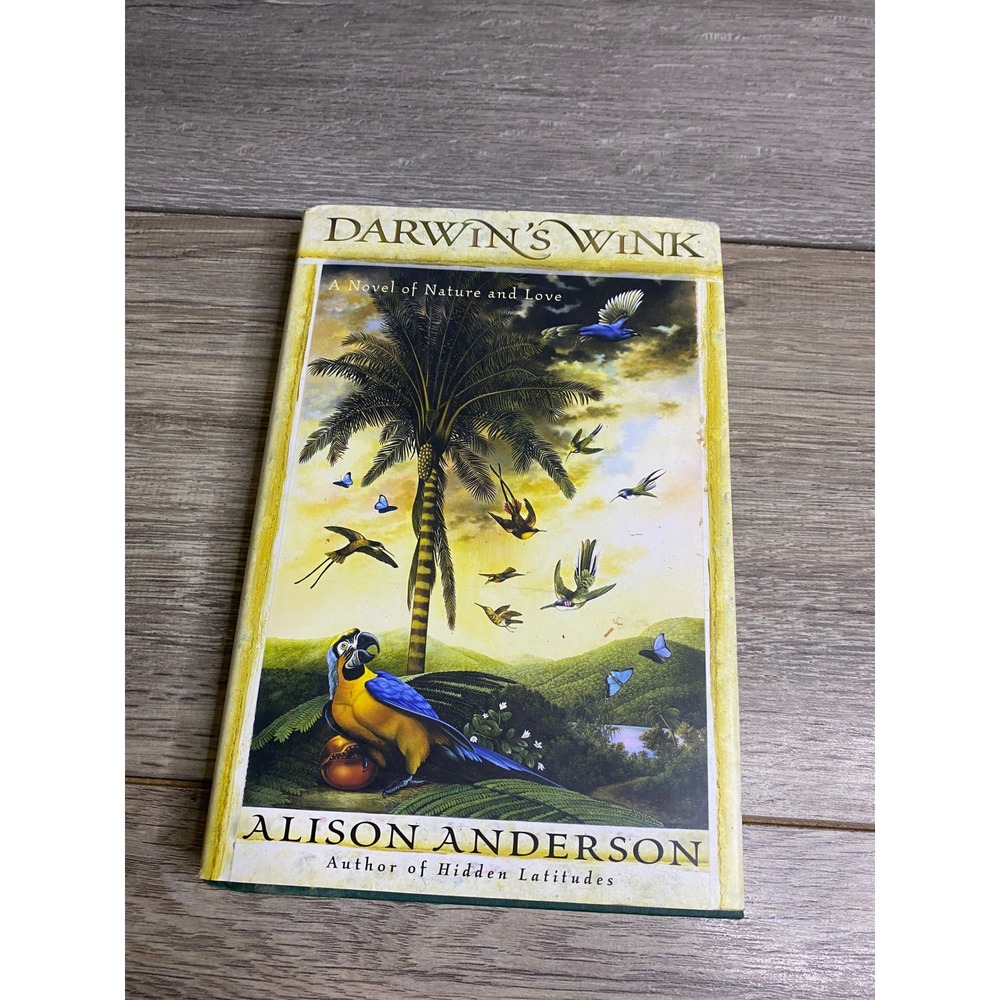 Darwin's Wink Alison Anderson Novel Hardcover OS Yellow Excellent First Edition